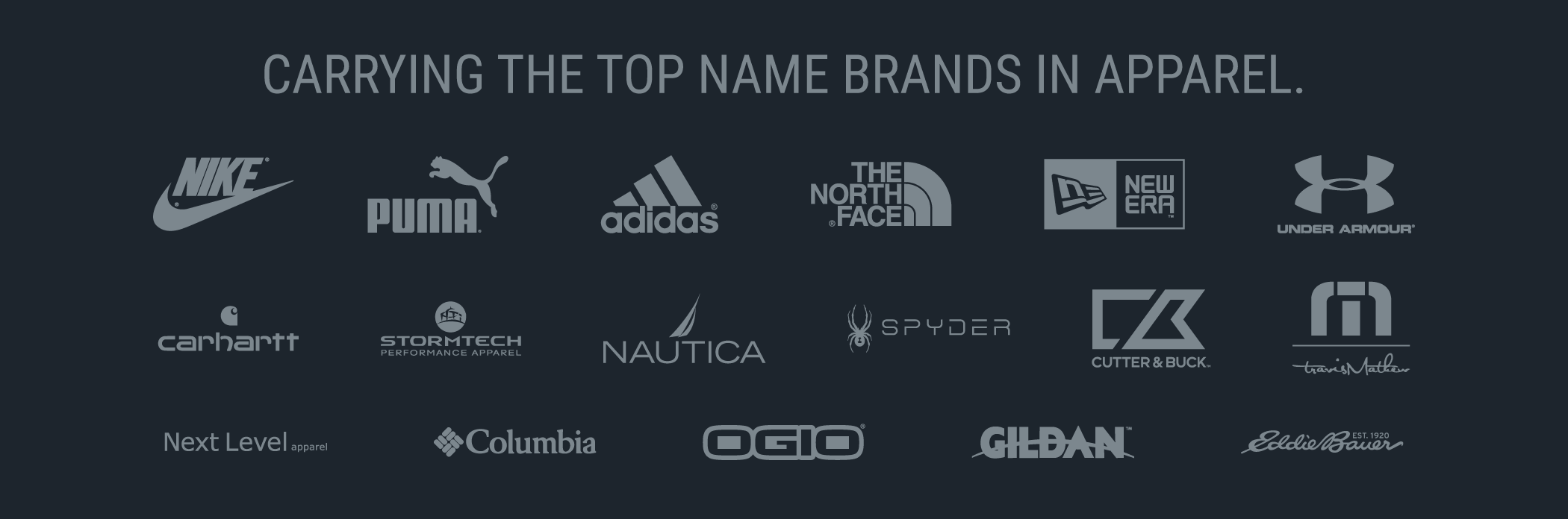 Carrying the Top Name Brands in Apparel