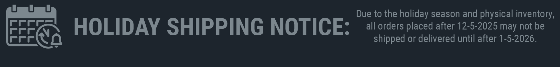 holiday-notice-2025-excel-dark-wide Holiday Shipping Notice